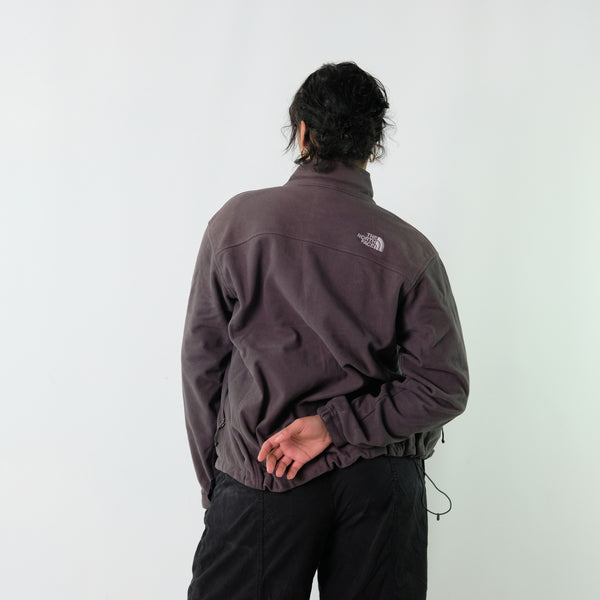Charcoal Grey y2ks The North Face Zip Up Fleece (M)
